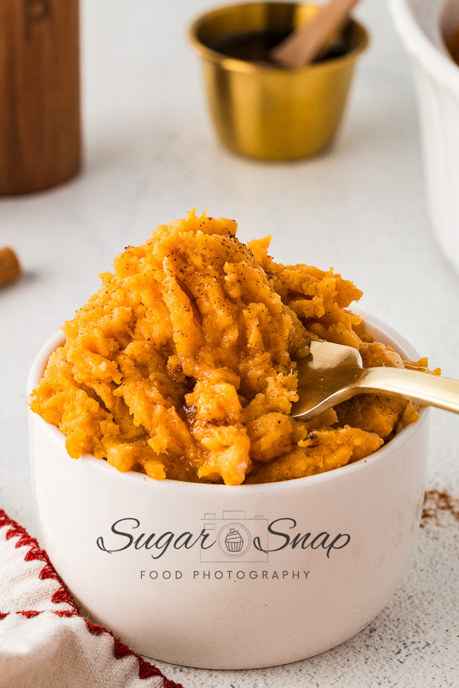 Maple Browned Butter Mashed Sweet Potatoes
