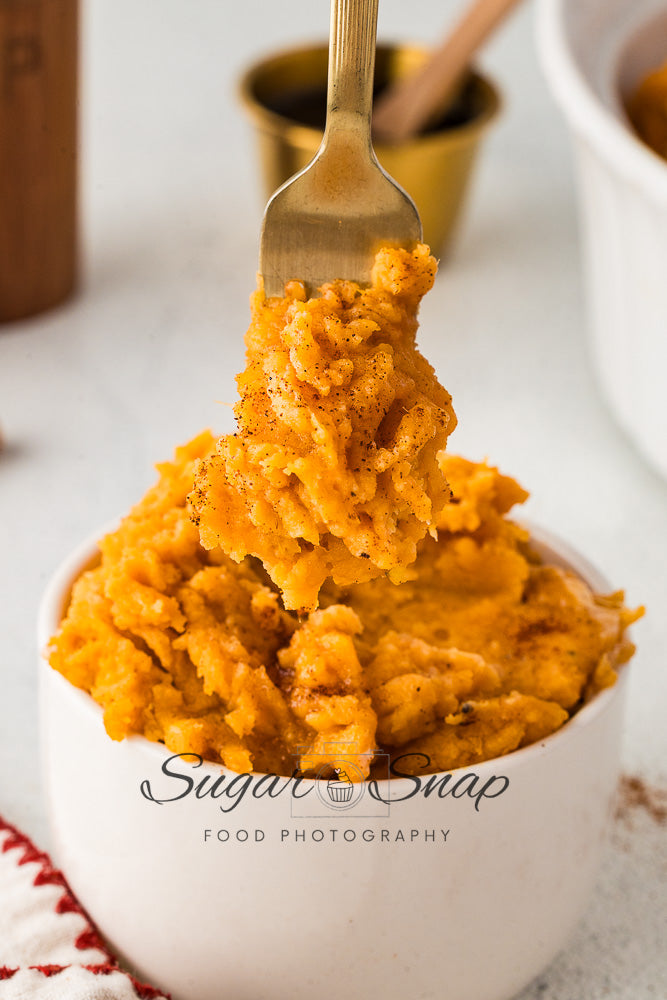 Maple Browned Butter Mashed Sweet Potatoes