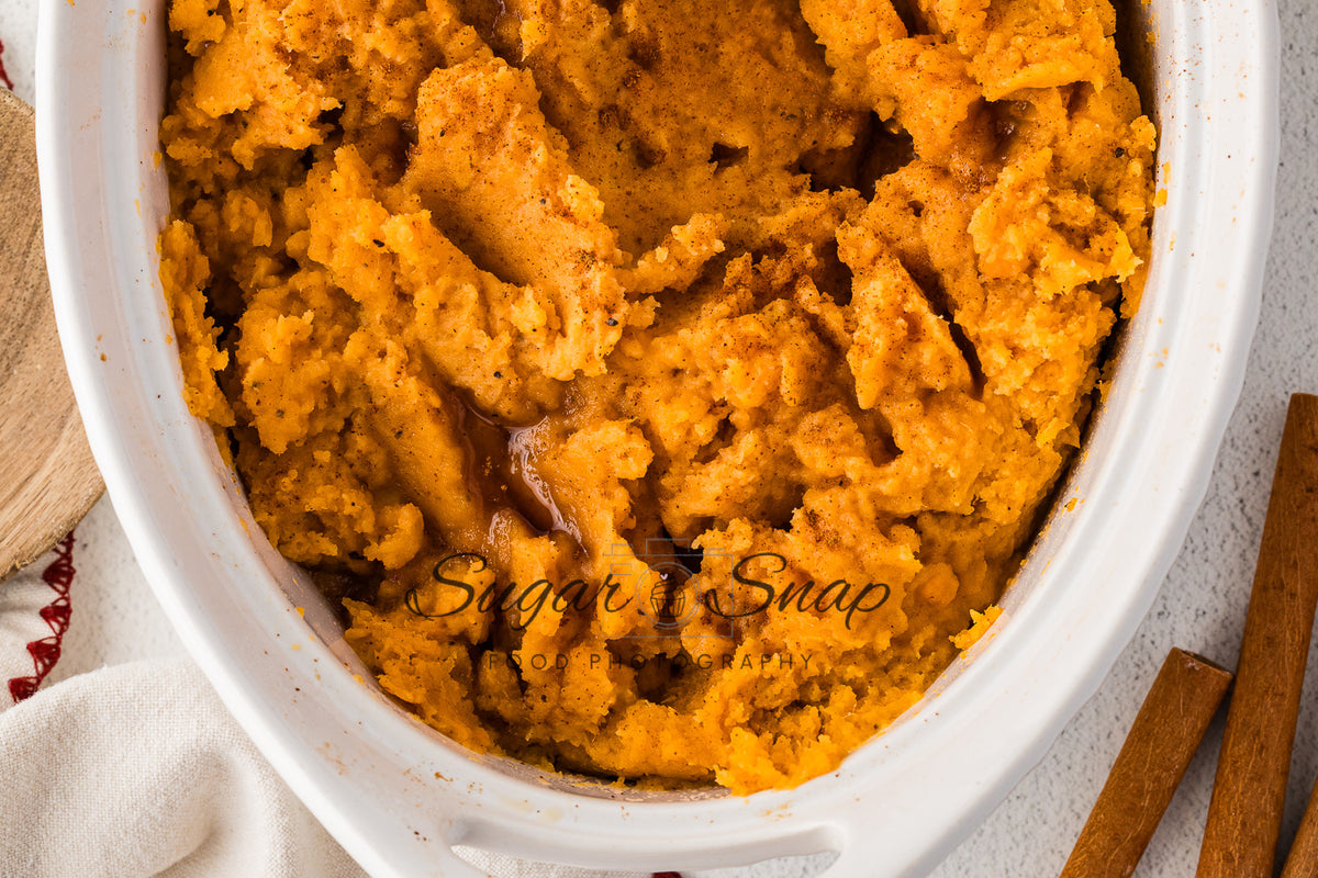 Maple Browned Butter Mashed Sweet Potatoes