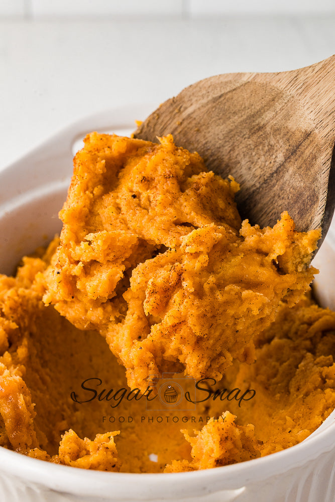 Maple Browned Butter Mashed Sweet Potatoes