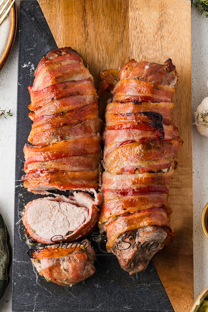 Maple Bacon Wrapped Pork Tenderloin