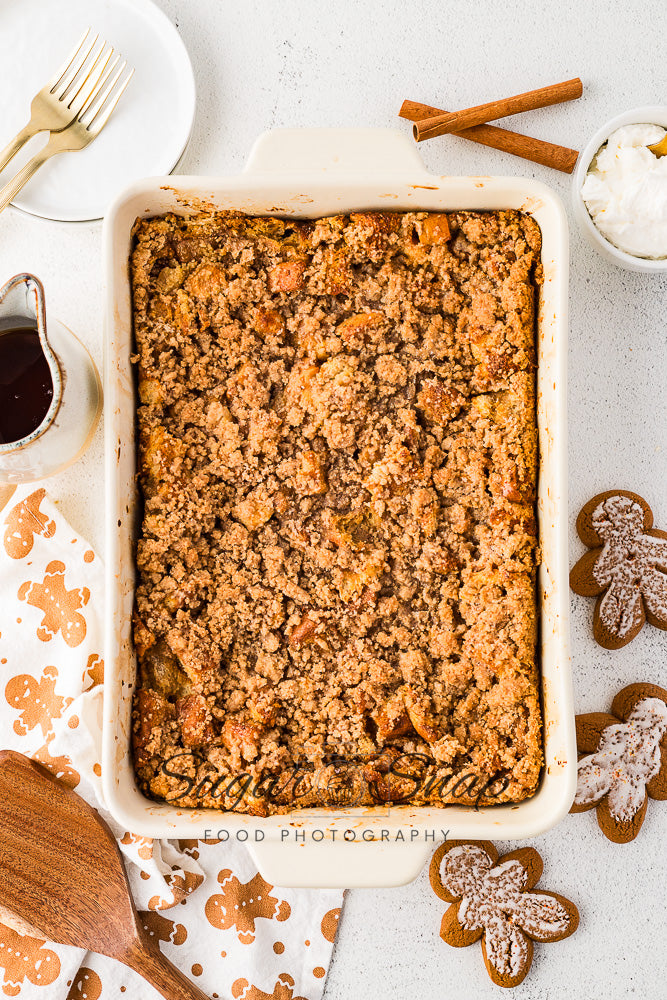 Gingerbread Brioche French Toast Casserole