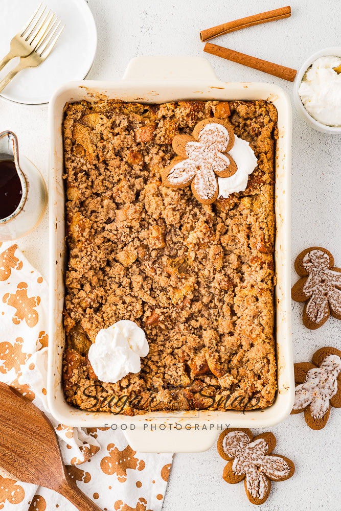 Gingerbread Brioche French Toast Casserole