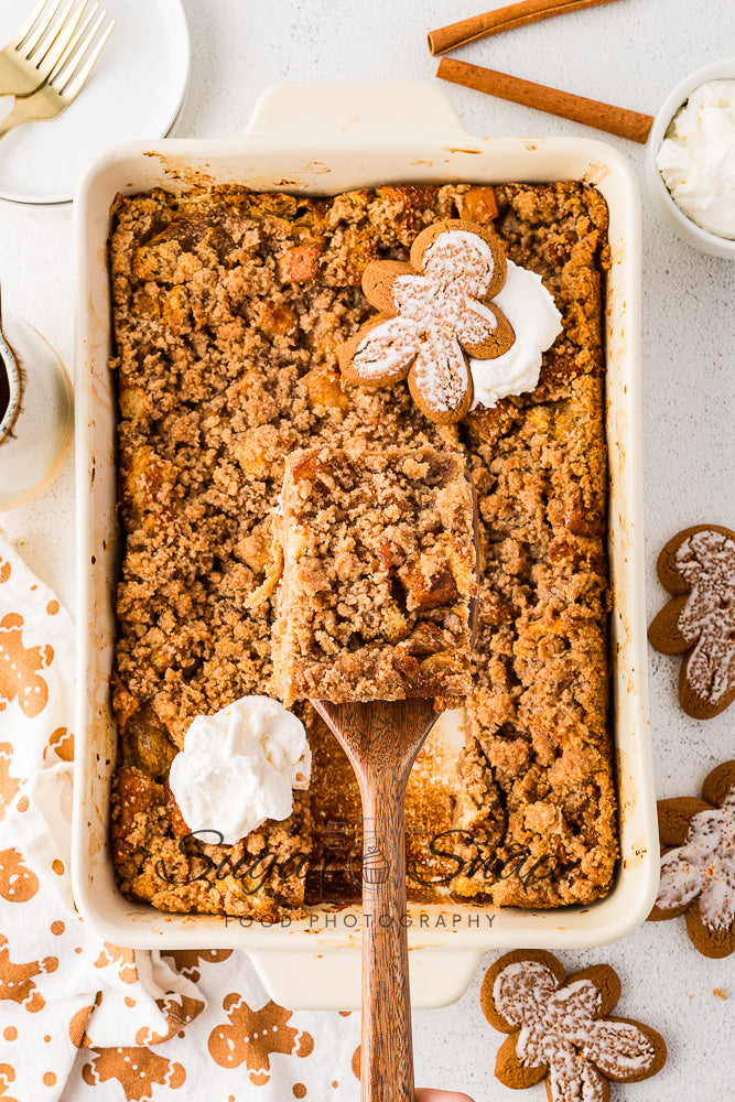 Gingerbread Brioche French Toast Casserole