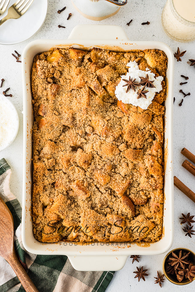 Brioche Eggnog French Toast Casserole