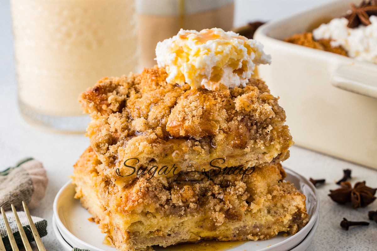 Brioche Eggnog French Toast Casserole