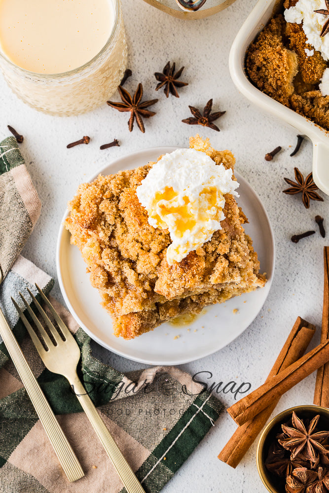 Brioche Eggnog French Toast Casserole