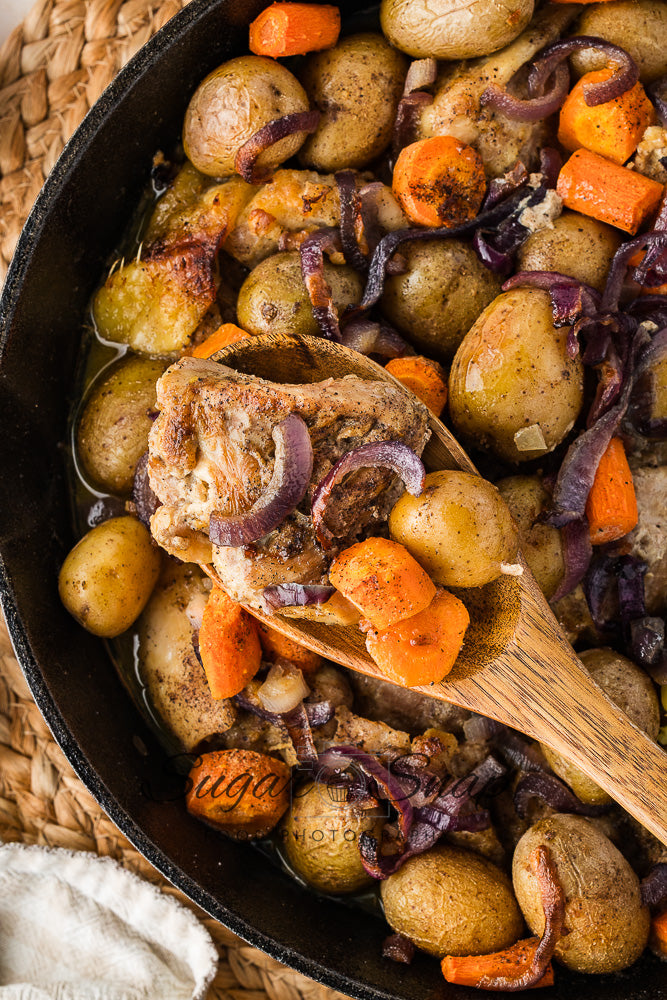 Honey Mustard Chicken Thigh Skillet