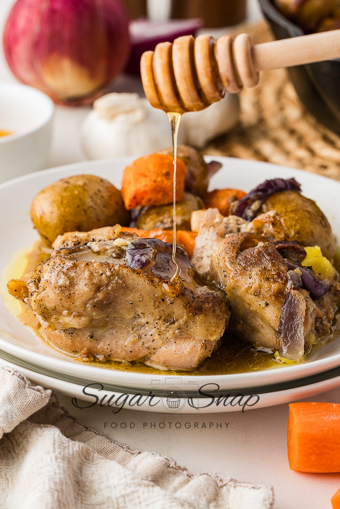 Honey Mustard Chicken Thigh Skillet
