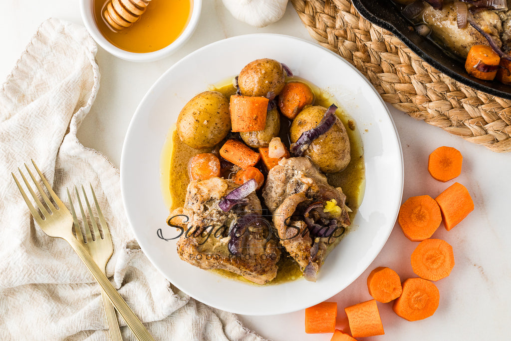 Honey Mustard Chicken Thigh Skillet
