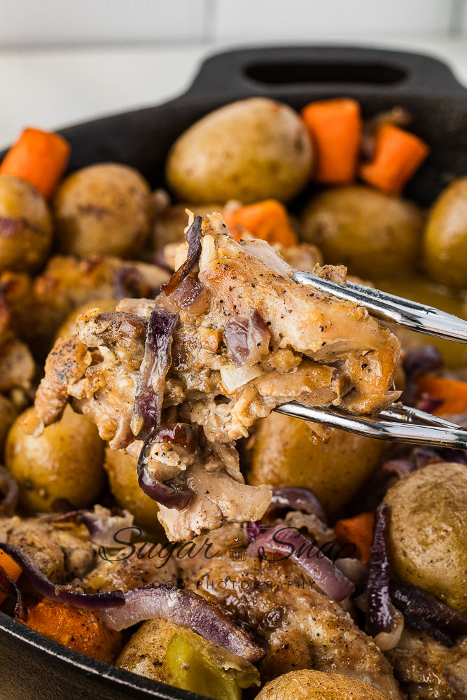 Honey Mustard Chicken Thigh Skillet