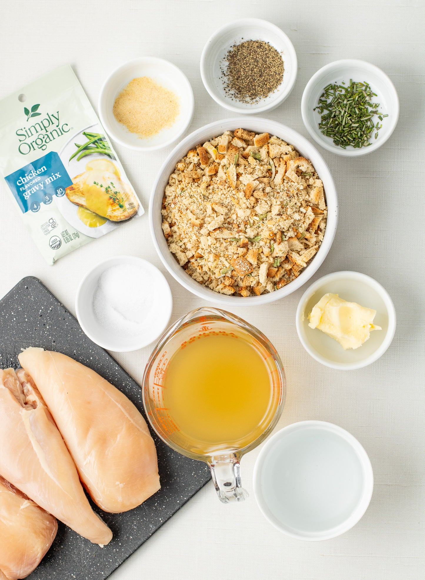 Rosemary Stuffing-Stuffed Chicken Breasts