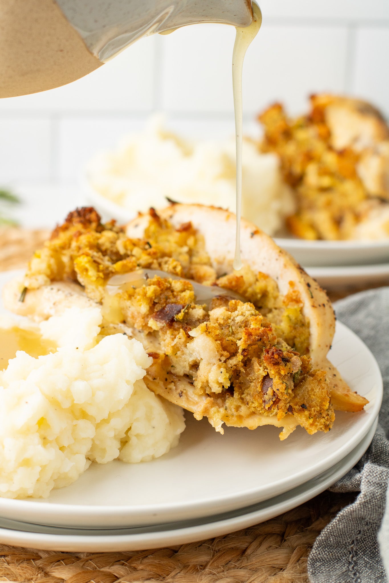 Rosemary Stuffing-Stuffed Chicken Breasts