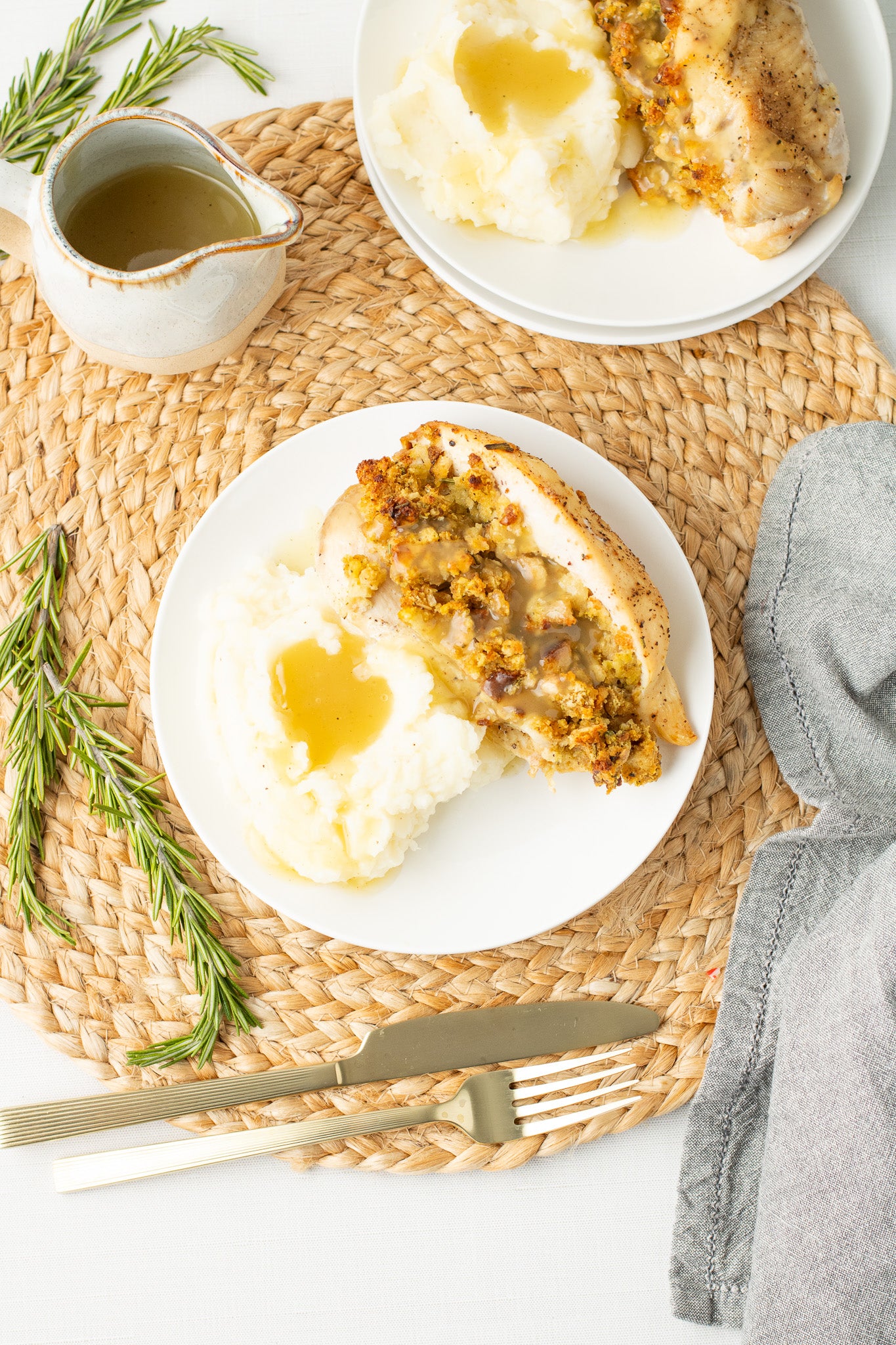 Rosemary Stuffing-Stuffed Chicken Breasts