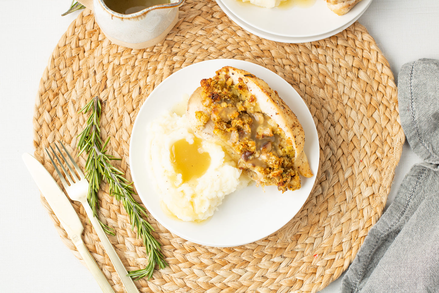 Rosemary Stuffing-Stuffed Chicken Breasts